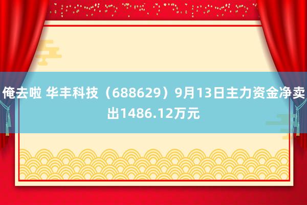 俺去啦 华丰科技（688629）9月13日主力资金净卖出1486.12万元