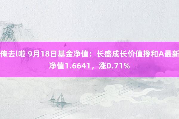 俺去l啦 9月18日基金净值：长盛成长价值搀和A最新净值1.6641，涨0.71%