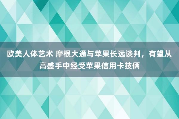 欧美人体艺术 摩根大通与苹果长远谈判，有望从高盛手中经受苹果信用卡技俩