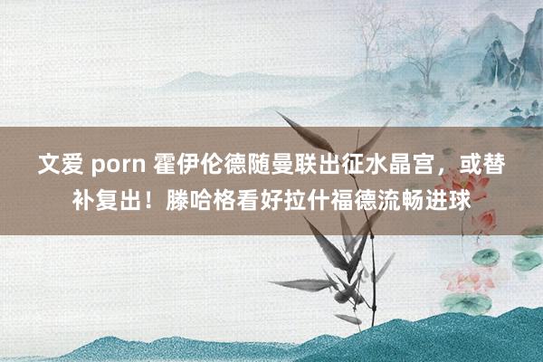 文爱 porn 霍伊伦德随曼联出征水晶宫，或替补复出！滕哈格看好拉什福德流畅进球