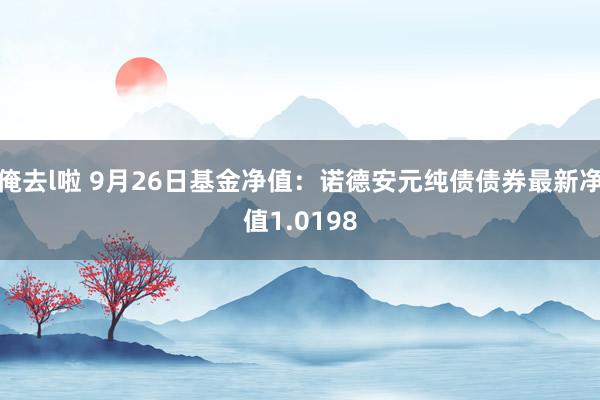 俺去l啦 9月26日基金净值：诺德安元纯债债券最新净值1.0198