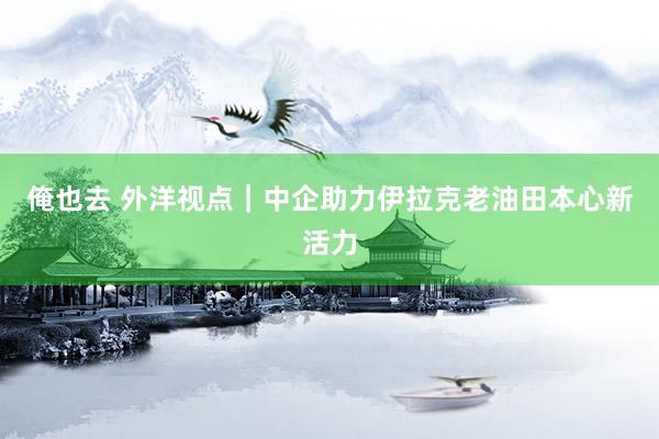 俺也去 外洋视点｜中企助力伊拉克老油田本心新活力